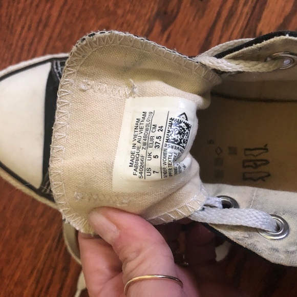 Converse Black and White Sneakers - Picture 5 of 5